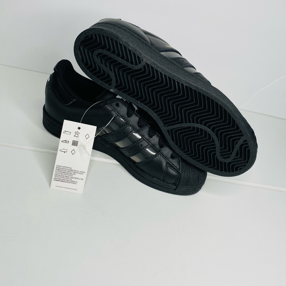 NEW AUTHENTIC ADIDAS ORIGINALS SUPERSTAR "BLACK TRANSPARENT" MEN'S SHOES